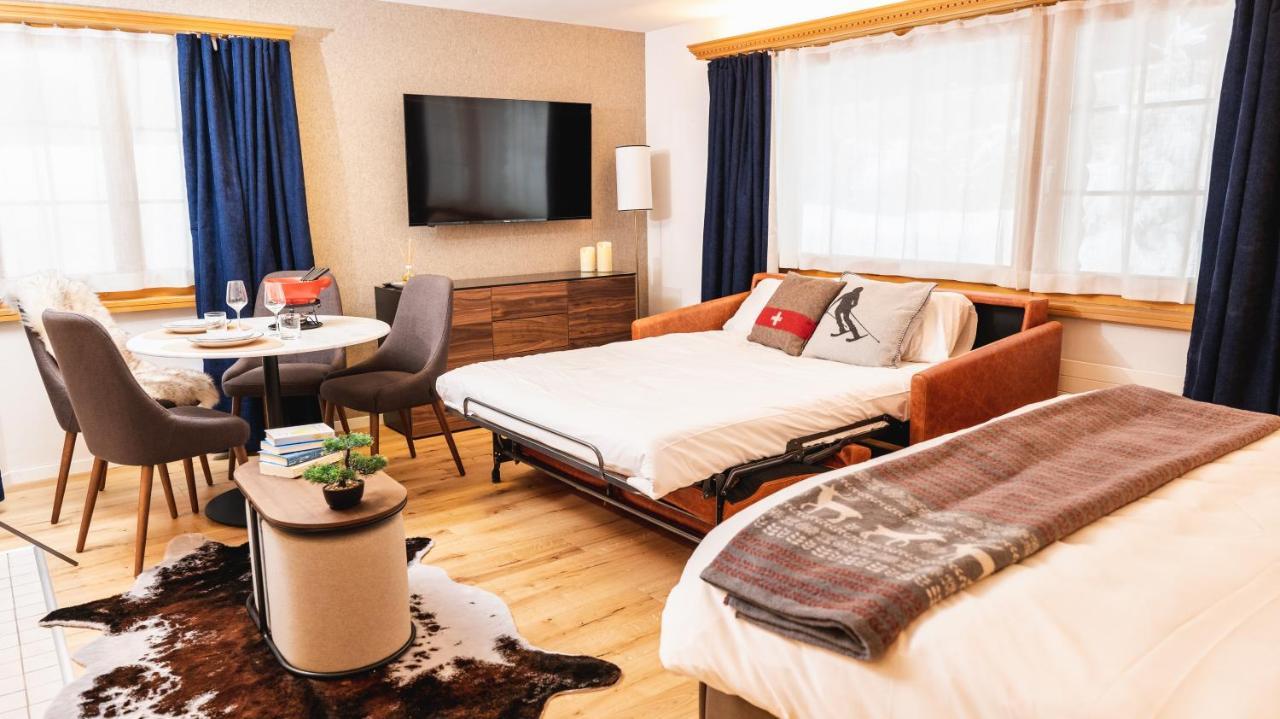 Wunderstay Alpine 16 Chic Studio Central Location Klosters Exterior foto
